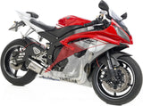 Sistema De Escape Completo Sin Catalizador Y Sin Homologación Acústica Factory S Acero Fondo Carbono - Leovince Compatible Con Yamaha Yzf-R6 (2006-2021)