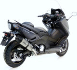 Sistema De Escape Completo Con Catalizador Y Homologación Acústica Lv One Evo Acero Fondo Carbono - Leovince Compatible Con Yamaha Xp 530 T-Max (2012-2016)