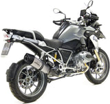 Tubo De Escape Con Homologación Acústica Lv One Evo Acero Fondo Carbono - Leovince Compatible Con Bmw R 1200 Gs Adventure (2013-2016)