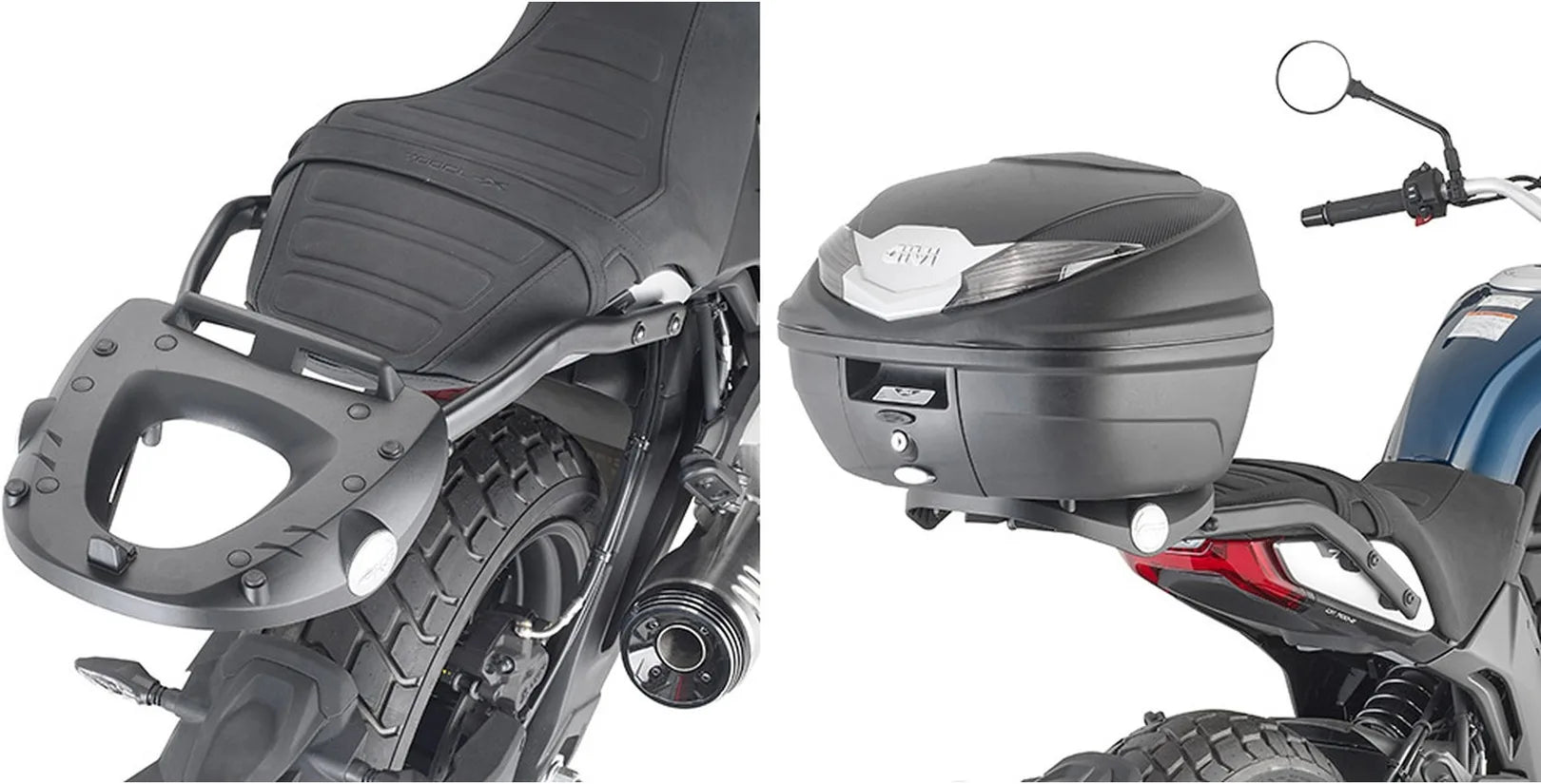 Baúl Monolock Blade Negro Tech 37 Lt Blade Plastico - Givi Compatible Con Cfmoto 700 Cl-X (2021-2024)