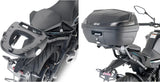Baúl Monokey Carbon Look Tech 47 Lt Plastico - Givi Compatible Con Cfmoto 650 Nk (2021-2024)