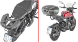 Monolock Black Top Case - 29 Lt Technopolymer - Givi Compatible With Moto Morini Seiemmezzo Str 650 (2022-2024)
