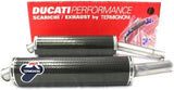 Escape Doble Sin Homologación Acústica Carbono - Termignoni Compatible Con Ducati Supersport 620