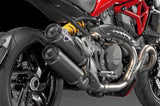Tubo De Escape Con Homologación Acústica Carbono - Termignoni Compatible Con Ducati Monster 1200 (2015-2016)