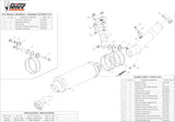 Tubo De Escape Con Catalizador Y Homologación Acústica Gp Acero Negro - Mivv Compatible Con Aprilia Tuono V4 Aprc (2011-2016)