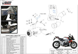 Uncatalysed Exhaust System Without Sound Certification Mk3 Stainless Steel - Mivv Compatible With Aprilia Tuono V4 1100 (2018-2020)