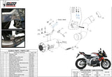 Tubo De Escape Sin Catalizador Y Sin Homologación Acústica Mk3 Acero - Mivv Compatible Con Aprilia Tuono V4 1100 (2018-2020)