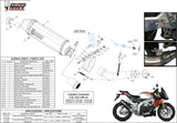 Tubo De Escape Con Catalizador Y Homologación Acústica Speed Edge Acero Negro Carbono - Mivv Compatible Con Aprilia Tuono V4 1100 (2018-2020)