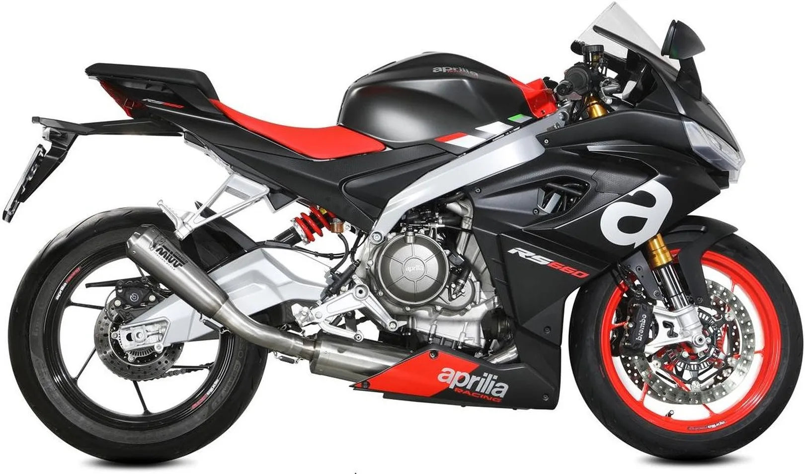 Sistema De Escape Completo Sin Catalizador Y Con Homologación Acústica X-M1 Titano - Mivv Compatible Con Aprilia Rs 660 (2020-2024)