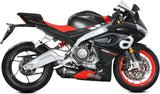 Sistema De Escape Completo Con Catalizador Y Homologación Acústica Delta Race Acero Negro Carbono - Mivv Compatible Con Aprilia Rs 660 (2020-2024)