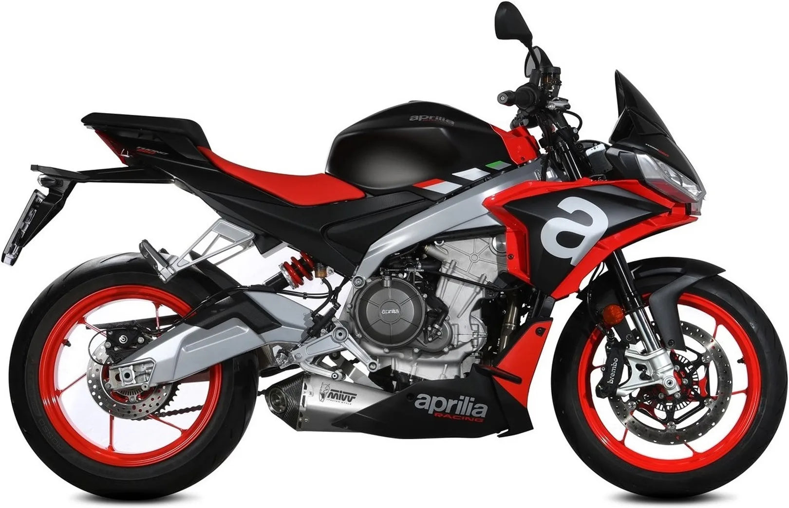 Sistema De Escape Completo Con Catalizador Y Homologación Acústica Delta Race Acero Carbono - Mivv Compatible Con Aprilia Rs 660 (2020-2024)