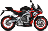 Sistema De Escape Completo Con Catalizador Y Homologación Acústica Delta Race Acero Carbono - Mivv Compatible Con Aprilia Tuono 660 (2021-2024)