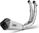 Sistema De Escape Completo Sin Catalizador Y Sin Homologación Acústica Delta Race Acero Carbono - Mivv Compatible Con Aprilia Tuono 660 (2021-2024)