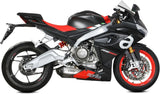 Sistema De Escape Completo Sin Catalizador Y Sin Homologación Acústica Delta Race Acero Carbono - Mivv Compatible Con Aprilia Tuono 660 (2021-2024)
