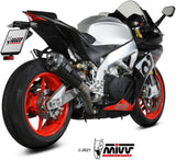 Non-Catalytic Exhaust Tip With Sound Certification Delta Race Carbon Carbon - Mivv Compatible With Aprilia Rsv4 (2017-2020)