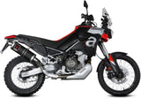 Sistema De Escape Completo Sin Catalizador Y Con Homologación Acústica Dakar Acero Negro - Mivv Compatible Con Aprilia Tuareg 660 (2022-2024)
