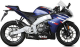 Sistema De Escape Completo Sin Catalizador Y Con Homologación Acústica Delta Race Acero Negro Carbono - Mivv Compatible Con Aprilia Rs 125 (2021-2024)