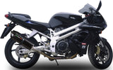 Escape Doble Con Homologación Acústica Furore Aluminio Negro - Gpr Compatible Con Aprilia Sl 1000 Falco (2000-2004)
