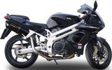 Dual Exhaust System With Sound Certification Furore Aluminium Black - Gpr Compatible With Aprilia Sl 1000 Falco (2000-2004)
