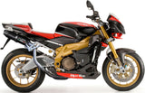 Escape Doble Con Homologación Acústica Furore Aluminio Negro - Gpr Compatible Con Aprilia Tuono R 1000 Factory (2006-2010)