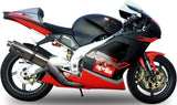 Tubo De Escape Con Homologación Acústica Trioval Acero - Gpr Compatible Con Aprilia Rsv 1000 - Sp (1998-2003)
