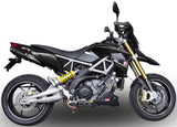 Escape Doble Sin Homologación Acústica Furore Aluminio Negro - Gpr Compatible Con Aprilia Dorsoduro 750 (2008-2016)
