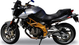Escape Doble Sin Homologación Acústica Deeptone Acero - Gpr Compatible Con Aprilia Shiver 750 Gt (2007-2016)
