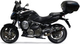 Tubo De Escape Con Homologación Acústica Furore Aluminio Negro - Gpr Compatible Con Aprilia Mana 850 Gt (2007-2016)