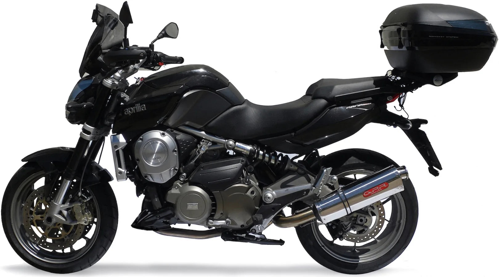 Tubo De Escape Con Homologación Acústica Trioval Acero - Gpr Compatible Con Aprilia Mana 850 Gt (2007-2016)