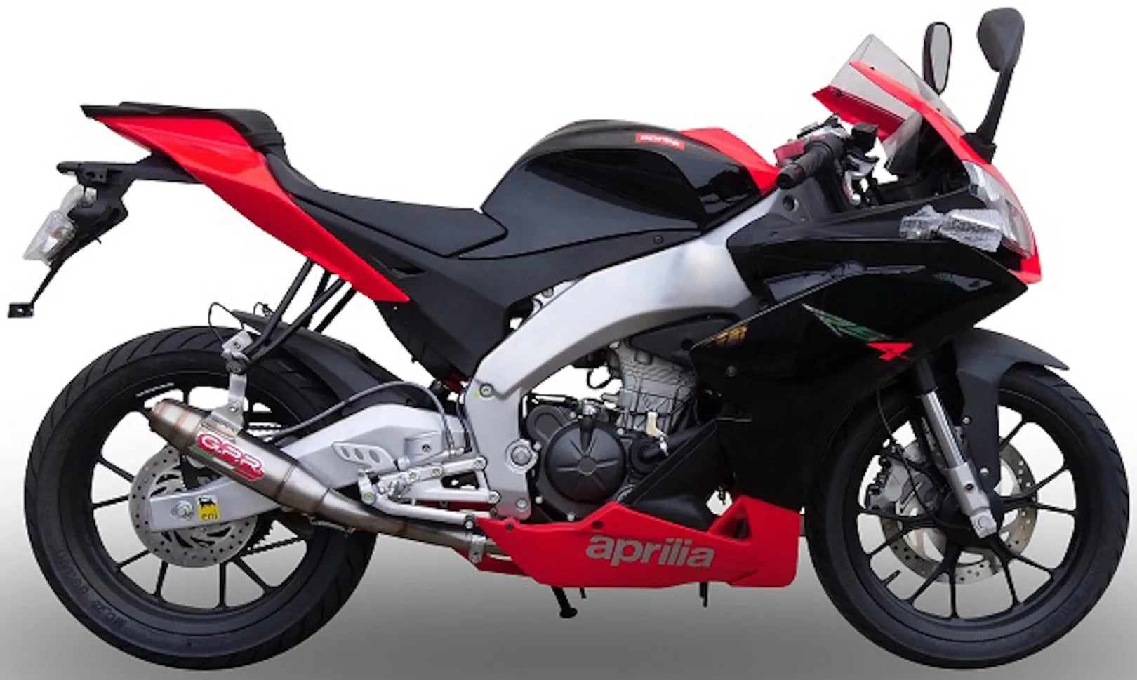 Sistema De Escape Completo Con Catalizador Y Homologación Acústica Deeptone Acero - Gpr Compatible Con Aprilia Rs 4 125 (2011-2016)