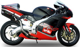 Tubo De Escape Con Homologación Acústica Furore Aluminio Negro - Gpr Compatible Con Aprilia Rsv 1000 - Sp (1998-2003)