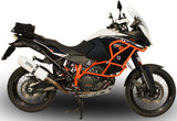 Exhaust Tip With Noise Certification Albus Ceramic White Aluminium - Gpr Compatible With Ktm 1190 Adventure (2013-2016)