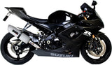 Tubo De Escape Con Homologación Acústica Albus Ceramic Aluminio Blanco - Gpr Compatible Con Suzuki Gsx-R 1000 K5 (2005-2006)