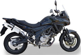Tubo De Escape Con Homologación Acústica Albus Ceramic Aluminio Blanco - Gpr Compatible Con Suzuki V-Strom Dl 650 (2012-2016)