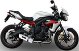 Tubo De Escape Con Homologación Acústica Albus Ceramic Aluminio Blanco - Gpr Compatible Con Triumph Street Triple 675 (2013-2016)
