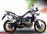 Tubo De Escape Con Homologación Acústica Albus Ceramic Aluminio Blanco - Gpr Compatible Con Honda Crf 1000 L Africa Twin (2015-2017)