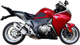 Tubo De Escape Con Homologación Acústica Albus Ceramic Aluminio Blanco - Gpr Compatible Con Honda Vfr 1200 F Ie (2010-2016)