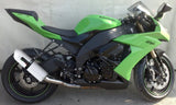 Tubo De Escape Con Homologación Acústica Albus Ceramic Aluminio Blanco - Gpr Compatible Con Kawasaki Zx-10R (2008-2009)