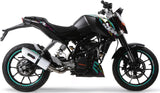 Tubo De Escape Con Catalizador Y Homologación Acústica Albus Ceramic Aluminio Blanco - Gpr Compatible Con Ktm 200 Duke (2012-2016)