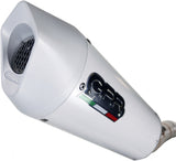 Exhaust Tip With Noise Certification Albus Evo4 White Aluminium - Gpr Compatible With Honda Cb 500 F (2016-2018)