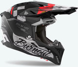 Casco Off-Road Para Moto Airoh Aviator 3 - Av3B17 Hpc Carbon Mate Burnout Talla Xs