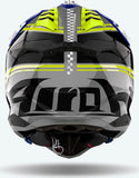 Casco Off-Road Para Moto Airoh Aviator 3 - Av3H18 Hpc Carbon Azul Gloss Hima Talla M