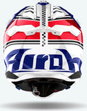 Casco Off-Road Para Moto Airoh Aviator 3 - Av3H55 Hpc Carbon Rojo Gloss Hima Talla M