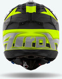 Casco Off-Road Para Moto Airoh Aviator 3 - Av3M31 Hpc Carbon Amarillo Mate Monarch Talla Xs