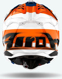 Casco Off-Road Para Moto Airoh Aviator 3 - Av3M32 Hpc Carbon Naranja Gloss Monarch Talla Xxl