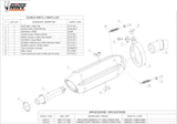 Tubo De Escape Con Homologación Acústica Suono Acero Negro Carbono - Mivv Compatible Con Bmw F 650 Gs (2008-2012)