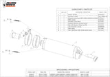 Tubo De Escape Con Homologación Acústica Oval Carbono Carbono - Mivv Compatible Con Bmw F 800 R (2009-2020)