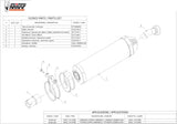 Tubo De Escape Con Homologación Acústica Oval Carbono Carbono - Mivv Compatible Con Bmw R 1150 (2000-2006)