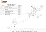 Tubo De Escape Sin Catalizador Y Con Homologación Acústica Oval Carbono Carbono - Mivv Compatible Con Bmw K 1300 R (2009-2016)