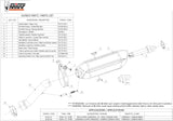 Tubo De Escape Con Homologación Acústica Suono Acero Negro Carbono - Mivv Compatible Con Bmw R 1200 Gs (2010-2012)